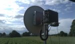 LY2BAW 47GHz aparatai - DB6NT 150mikrovatu transverteris, FT290R transiveris, 44dBi antena