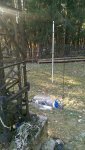 "Stebuklingas" RN5M 160m vertikalas, apačia bambalyje, 26mH