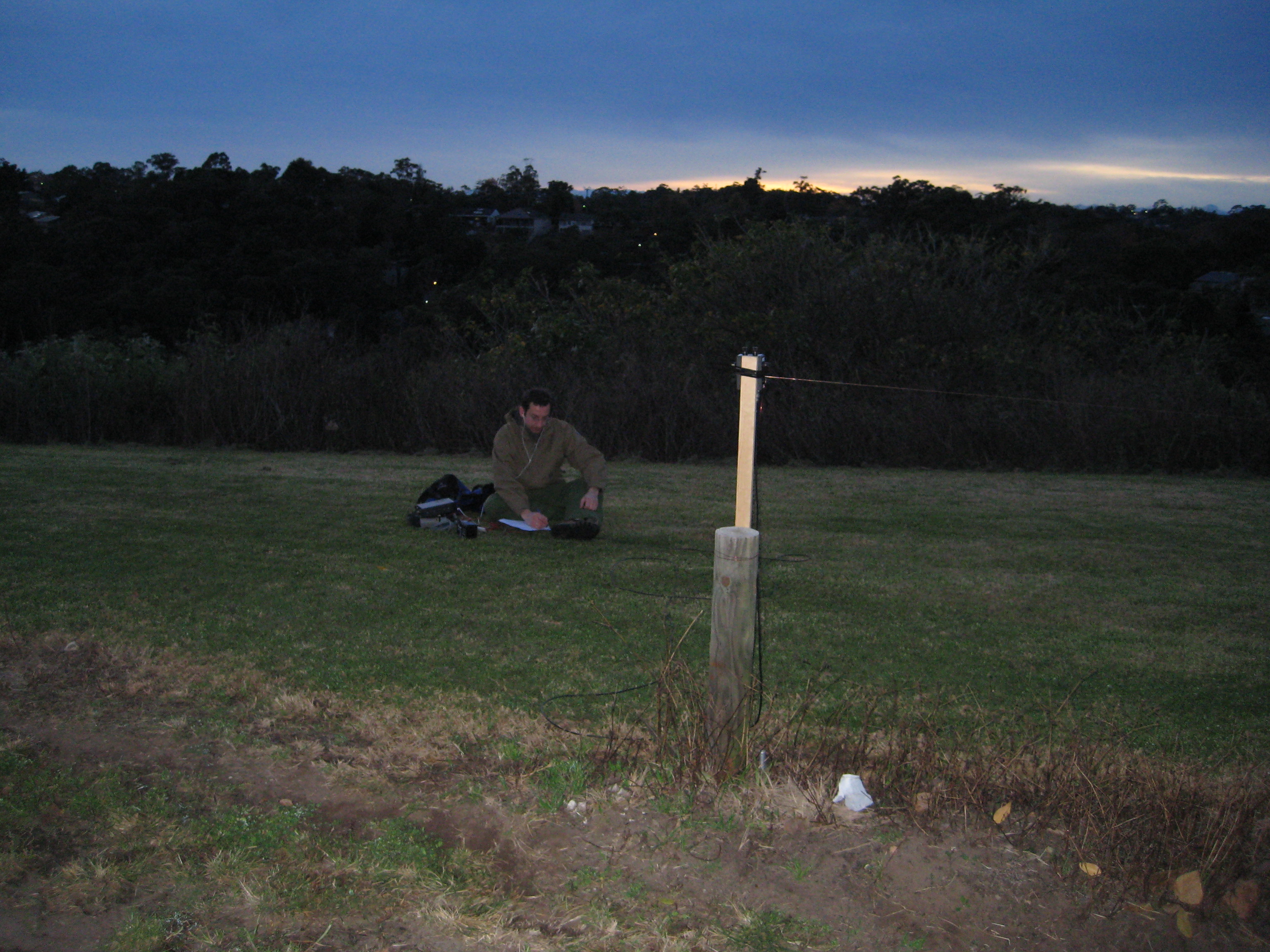 Portable operating position