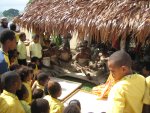 Sand boards used similarly to whiteboards