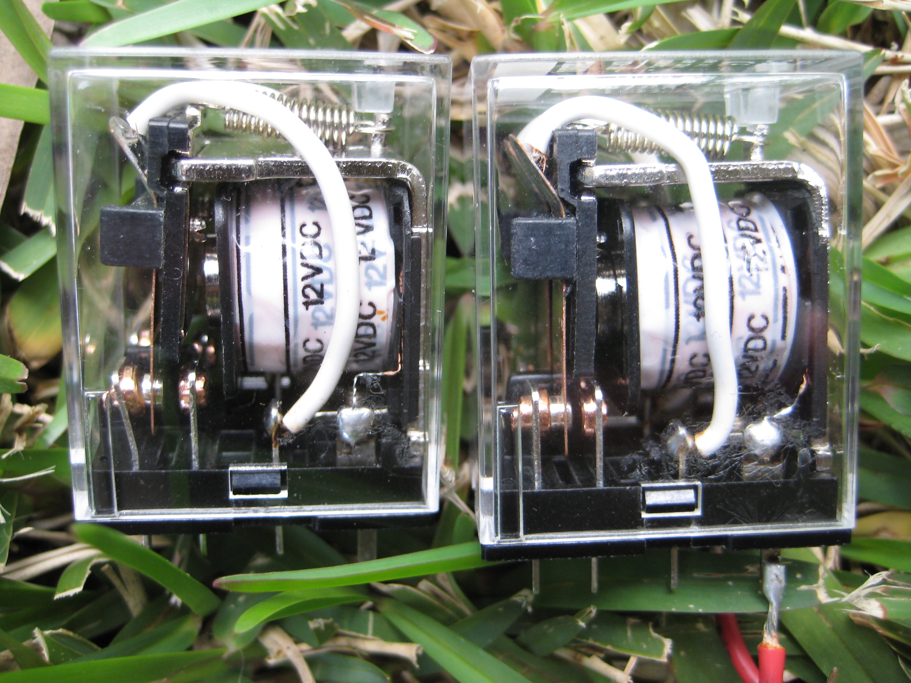 There is belief that the distance between relay contacts has to be similar to what distance is needed for HV TX capacitors