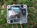 Inside the remote relay enclosure