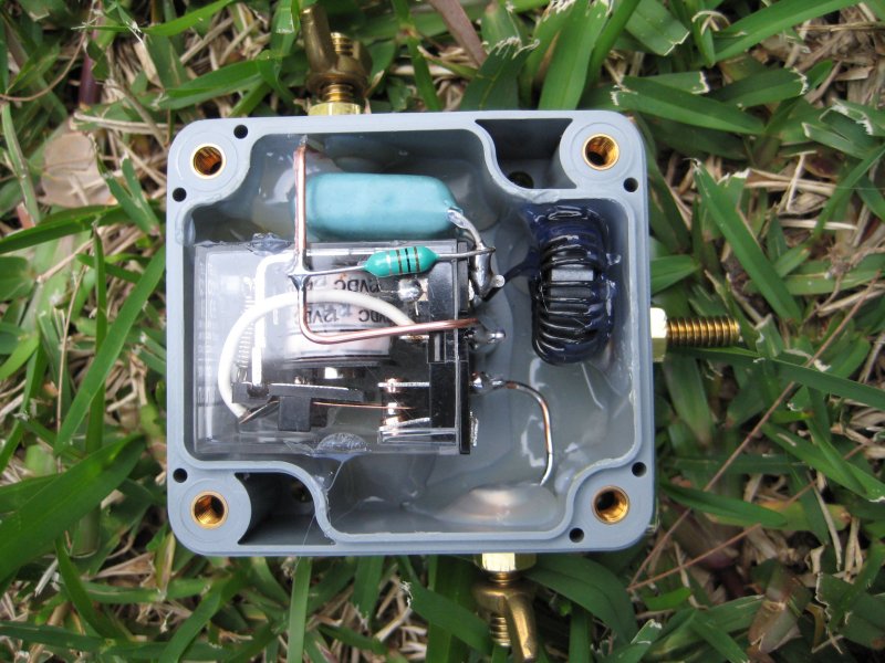 Inside the remote relay enclosure