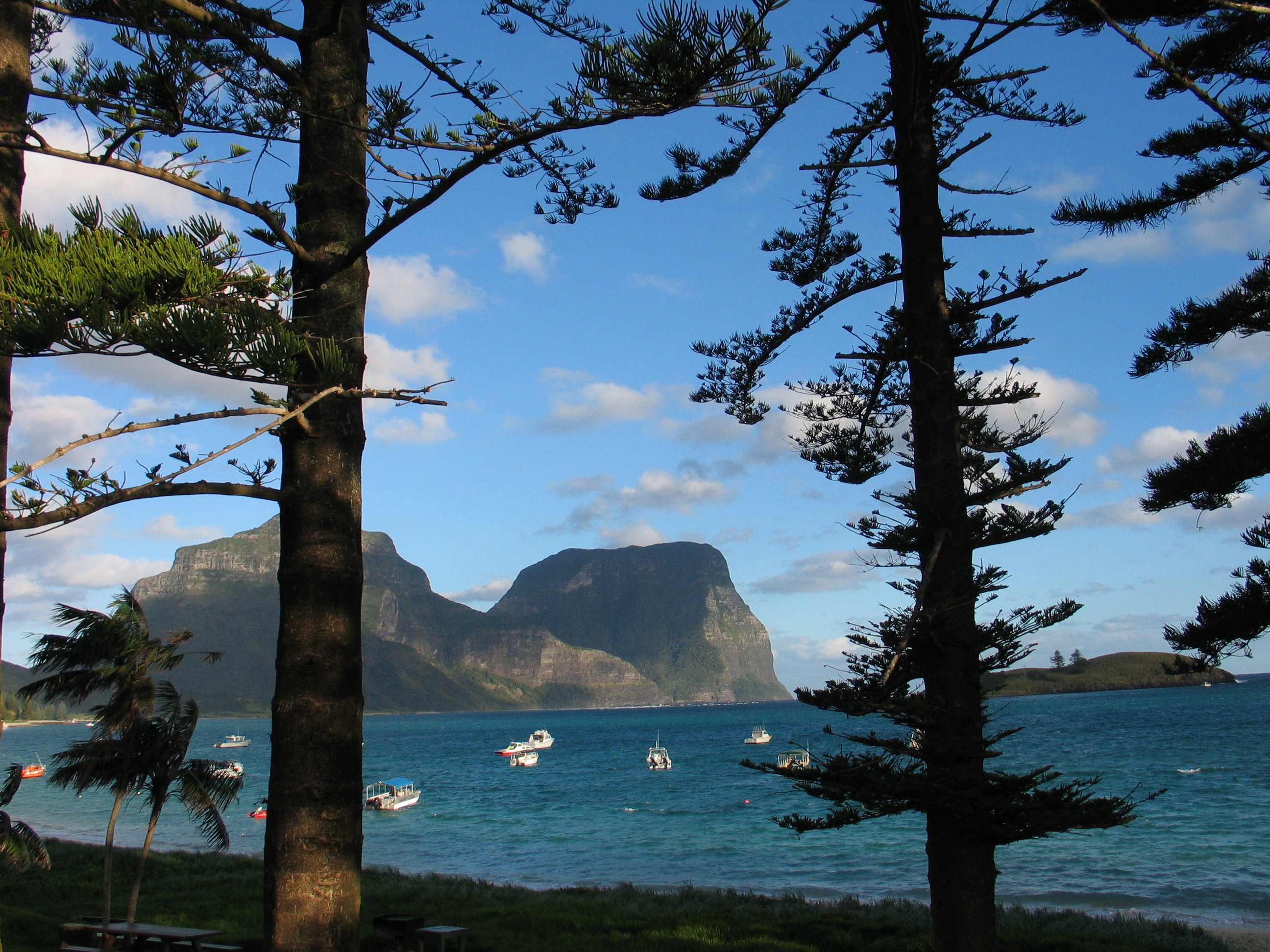 Lord Howe scenery - note the mountains blocking radio horizon