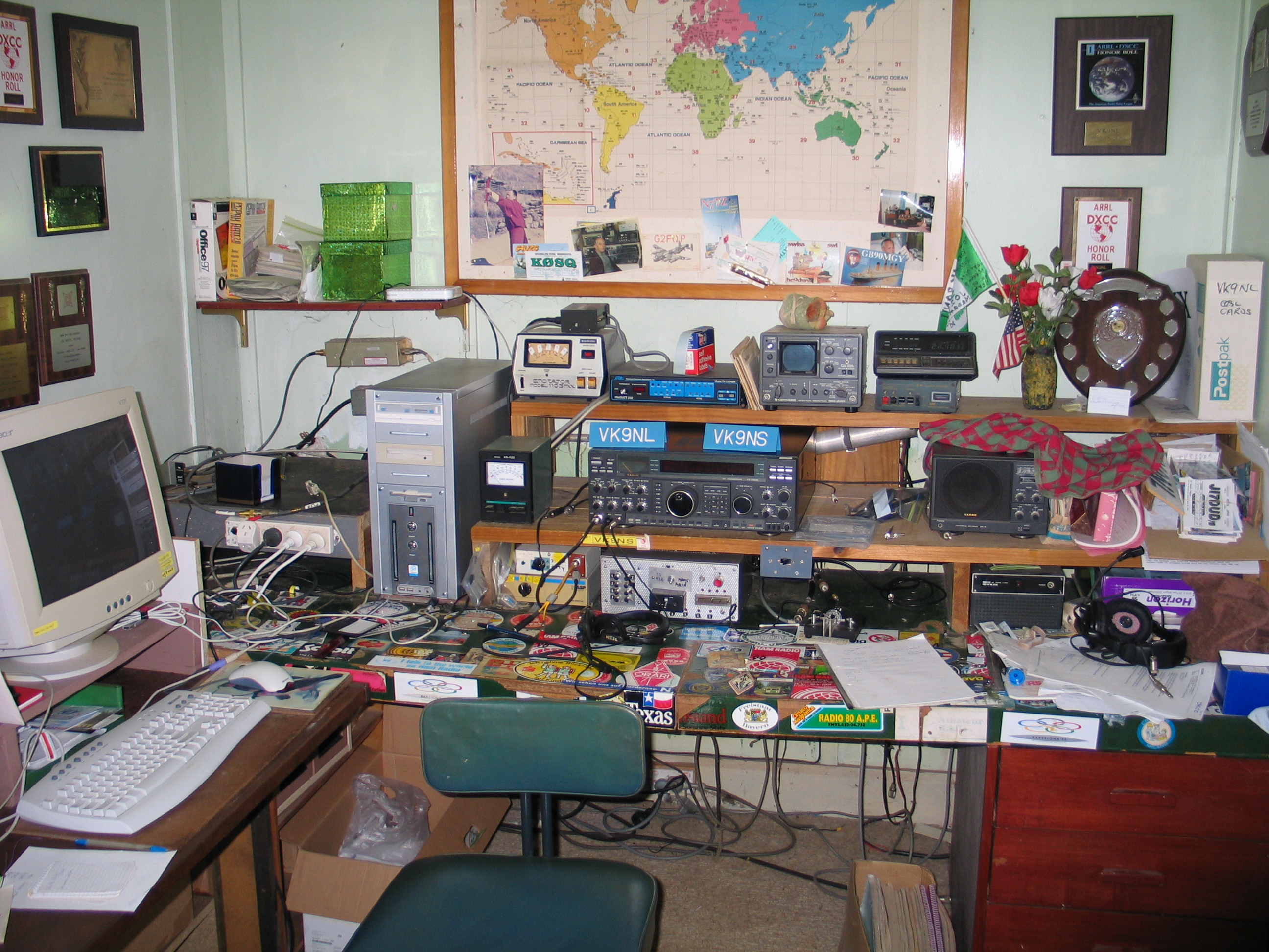 At VK9NS and VK9NL shack