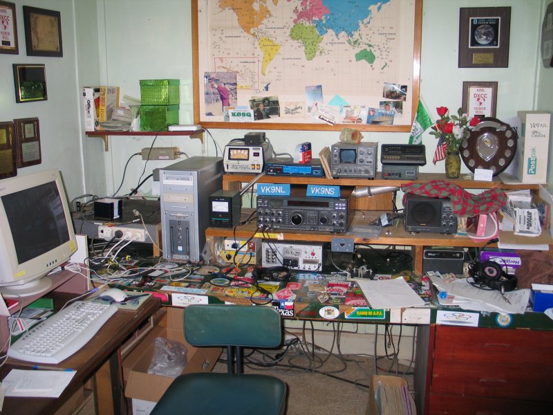 At VK9NS and VK9NL shack