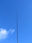 You should be able to see the same mast supporting inv L for 160m and other verticals
