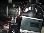 Inside the "shack"