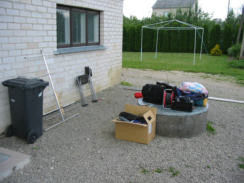 Manta jau paruošta kelionei. (Šiukšlių dėžė irgi, hi!)