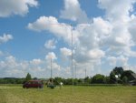 6m diapazono antena pakelta į 11 metrų aukštį