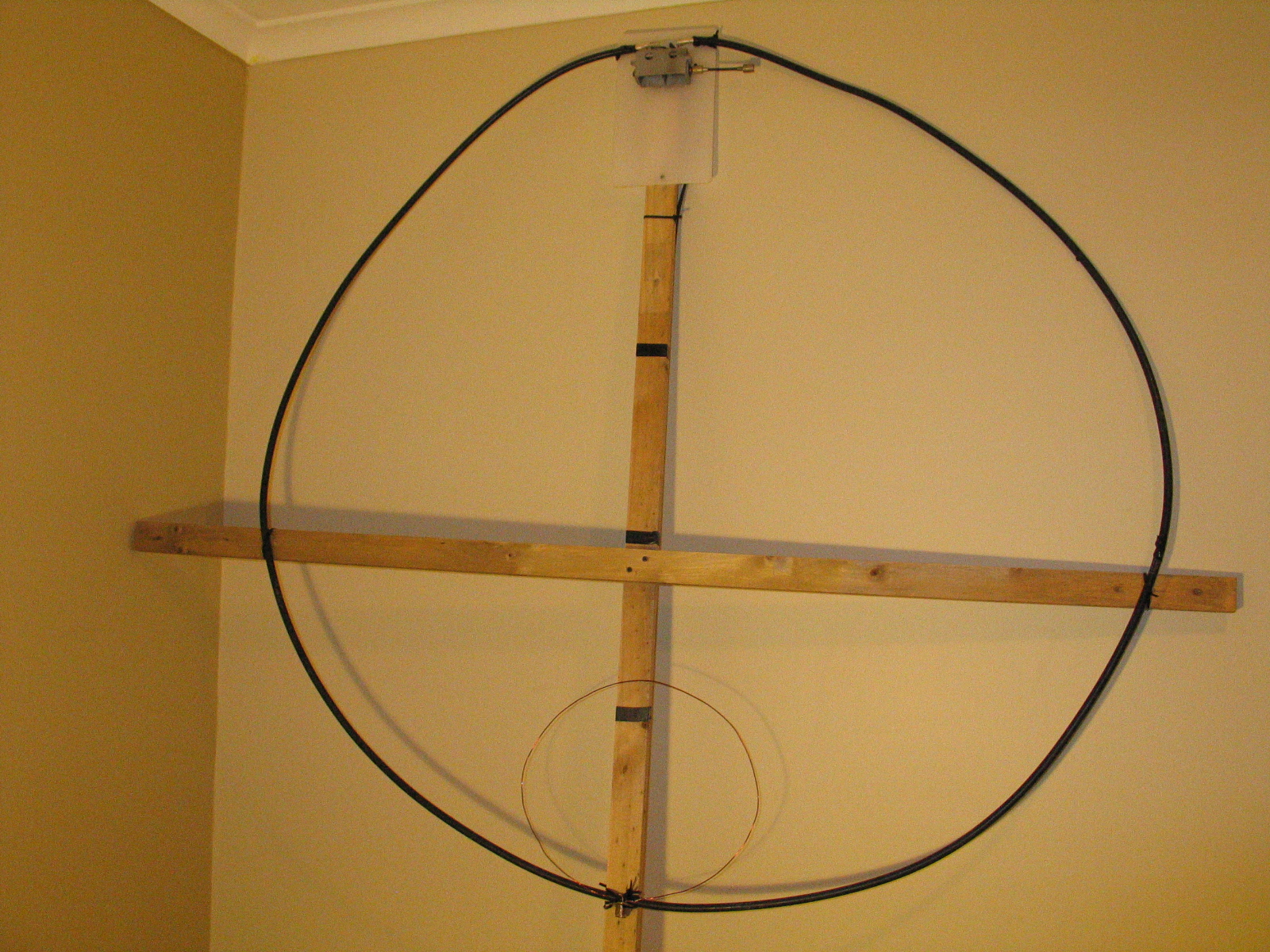 7MHz magnetic transmitting loop made from coax