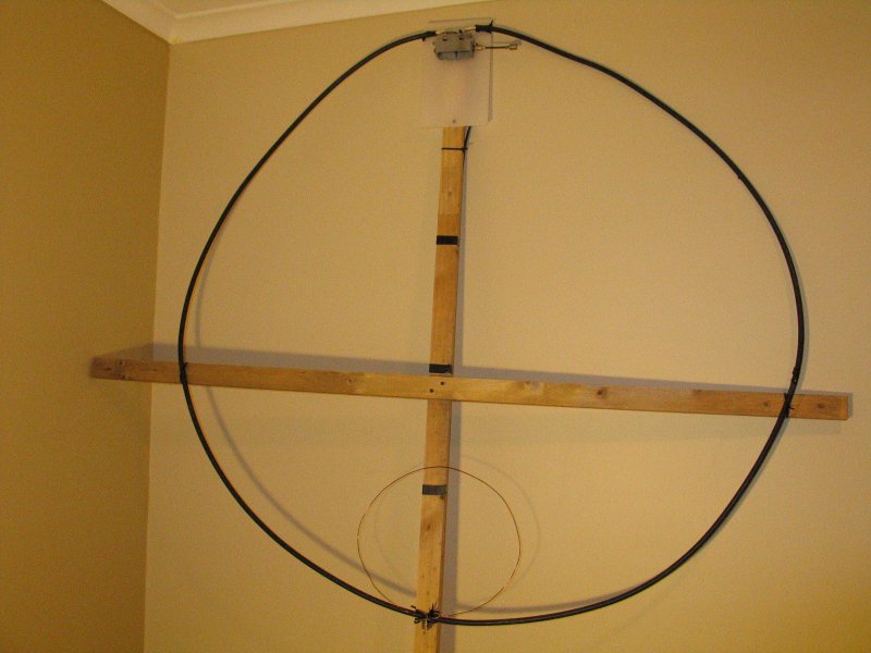 7MHz magnetic transmitting loop made from coax